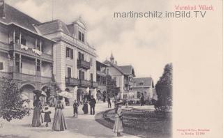 Villach Warmbad Kuranlage - Oesterreich - alte historische Fotos Ansichten Bilder Aufnahmen Ansichtskarten 
