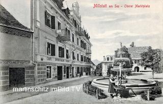 Millstatt, Oberer Marktplatz - Spittal an der Drau - alte historische Fotos Ansichten Bilder Aufnahmen Ansichtskarten 