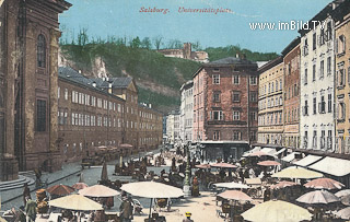 Salzburg - Universitätsplatz - Salzburg - alte historische Fotos Ansichten Bilder Aufnahmen Ansichtskarten 