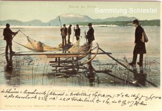 Reinanken Fischerei am Faaker See - Egg am Faaker See - alte historische Fotos Ansichten Bilder Aufnahmen Ansichtskarten 