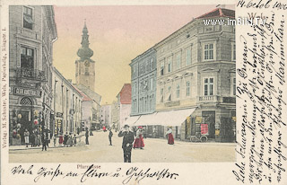 Wels - Pfarrgasse - Oberösterreich - alte historische Fotos Ansichten Bilder Aufnahmen Ansichtskarten 