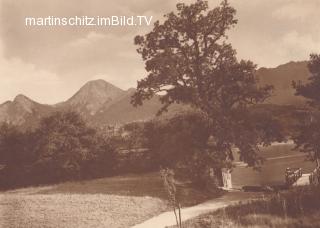 Faakersee Insel, Blick zum Landungssteg,  - Kärnten - alte historische Fotos Ansichten Bilder Aufnahmen Ansichtskarten 