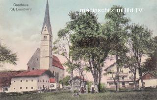 Kundl, Gasthof St. Leonhard  - Kundl - alte historische Fotos Ansichten Bilder Aufnahmen Ansichtskarten 