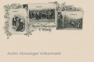 Kärntner Volksschauspiele in Villach - Kärnten - alte historische Fotos Ansichten Bilder Aufnahmen Ansichtskarten 