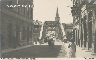 Alte Draubrücke - Richtung Hauptplatz - Kärnten - alte historische Fotos Ansichten Bilder Aufnahmen Ansichtskarten 