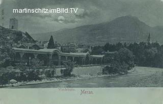 Meran, Wandelbahn - Mondscheinkarte - Italien - alte historische Fotos Ansichten Bilder Aufnahmen Ansichtskarten 