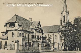 Klagenfurt, Evangelische Kirche - Villacher Vorstadt  (8. Bez) - alte historische Fotos Ansichten Bilder Aufnahmen Ansichtskarten 