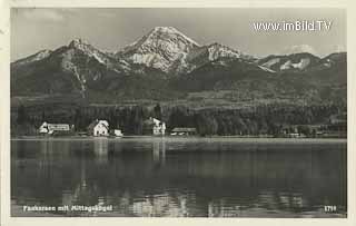 Faakersee mit Mittagskogel - Faak am See - alte historische Fotos Ansichten Bilder Aufnahmen Ansichtskarten 