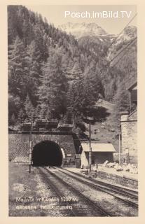 Tauernbahn Südrampe, Mallnitz Tunnelportal - Oesterreich - alte historische Fotos Ansichten Bilder Aufnahmen Ansichtskarten 