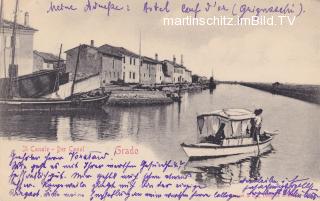Grado, Il Canale  - Italien - alte historische Fotos Ansichten Bilder Aufnahmen Ansichtskarten 