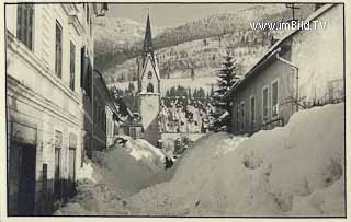 Kötschach im Winter - Hermagor - alte historische Fotos Ansichten Bilder Aufnahmen Ansichtskarten 