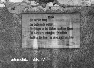 Mittewald, Abstimmungstafel 1920 - Mittewald - alte historische Fotos Ansichten Bilder Aufnahmen Ansichtskarten 