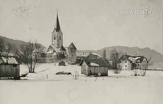 Ossiach im Winter - Ossiach - alte historische Fotos Ansichten Bilder Aufnahmen Ansichtskarten 