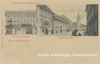 2 Bild Karte Klagenfurt Völkermarkterstrasse - Klagenfurt am Wörthersee - alte historische Fotos Ansichten Bilder Aufnahmen Ansichtskarten 