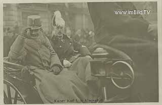 Kaiser Karl in Klagenfurt - Klagenfurt am Wörthersee - alte historische Fotos Ansichten Bilder Aufnahmen Ansichtskarten 