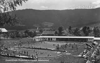 Schwimmbad in Weissbriach - Gitschtal - alte historische Fotos Ansichten Bilder Aufnahmen Ansichtskarten 