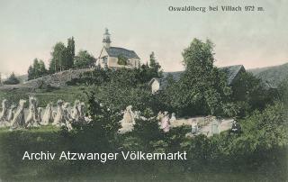 Oswaldiberg bei Villach - Großvassach - alte historische Fotos Ansichten Bilder Aufnahmen Ansichtskarten 