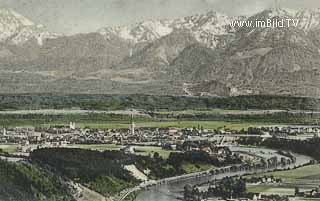 Villach mit dem Mittagskogel - Untere Fellach - alte historische Fotos Ansichten Bilder Aufnahmen Ansichtskarten 