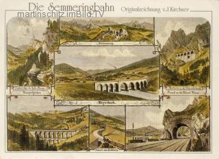 7 Bild Ansicht - Semmeringbahn - Niederösterreich - alte historische Fotos Ansichten Bilder Aufnahmen Ansichtskarten 
