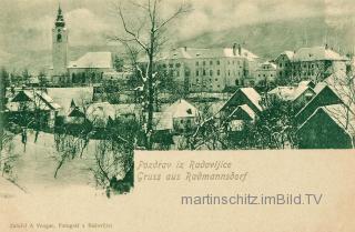 Radmannsdorf, Ortsansicht - Oberkrain (Gorenjska) - alte historische Fotos Ansichten Bilder Aufnahmen Ansichtskarten 