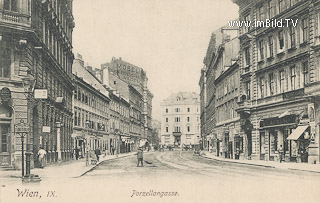 Porzellangasse - Wien - alte historische Fotos Ansichten Bilder Aufnahmen Ansichtskarten 