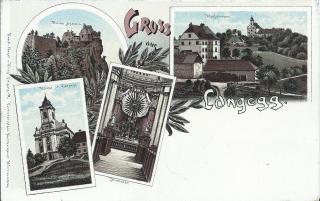 Gruss aus Langegg - Graz-Umgebung - alte historische Fotos Ansichten Bilder Aufnahmen Ansichtskarten 