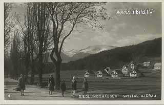 Spittal an der Drau - Siedlungshäuser - Kärnten - alte historische Fotos Ansichten Bilder Aufnahmen Ansichtskarten 