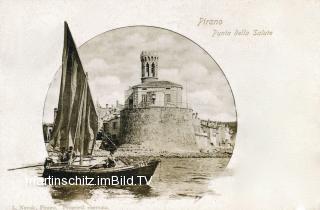 Piran, Punta della Salute - Küsten- und Karstgebiet (Obalno-kraška) - alte historische Fotos Ansichten Bilder Aufnahmen Ansichtskarten 