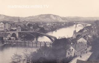 Marburg, zerstörte Brücke - Slowenien - alte historische Fotos Ansichten Bilder Aufnahmen Ansichtskarten 