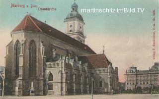 Marburg an der Drau, Domkirche - Slowenien - alte historische Fotos Ansichten Bilder Aufnahmen Ansichtskarten 