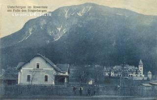 Unterbergen Restauration Rantitsch u Karawankenhof - Klagenfurt Land - alte historische Fotos Ansichten Bilder Aufnahmen Ansichtskarten 