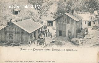Rosenbach - Bärengraben - Karawankenbahn - Villach Land - alte historische Fotos Ansichten Bilder Aufnahmen Ansichtskarten 