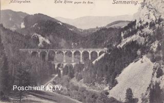 Semmeringbahn, Adlitzgraben Viadukt - Niederösterreich - alte historische Fotos Ansichten Bilder Aufnahmen Ansichtskarten 