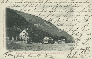 Waldners Restauration - Treffen am Ossiacher See - alte historische Fotos Ansichten Bilder Aufnahmen Ansichtskarten 