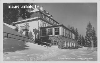 Berghotel im Winter - Treffen am Ossiacher See - alte historische Fotos Ansichten Bilder Aufnahmen Ansichtskarten 