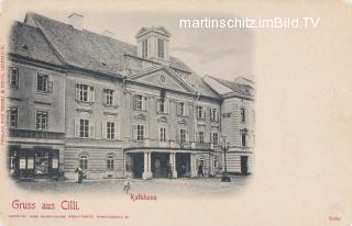 Cilli Rathaus  - Slowenien - alte historische Fotos Ansichten Bilder Aufnahmen Ansichtskarten 