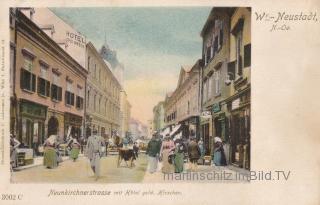 Wiener Neustadt, Neunkirchnerstraße - Niederösterreich - alte historische Fotos Ansichten Bilder Aufnahmen Ansichtskarten 
