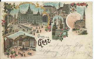 Gruss aus Graz - Graz(Stadt) - alte historische Fotos Ansichten Bilder Aufnahmen Ansichtskarten 