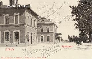 Südbahnhof (Hauptbahnhof) - Kärnten - alte historische Fotos Ansichten Bilder Aufnahmen Ansichtskarten 