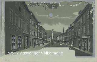 Mondschein Litho Karte - Villach  - Landskron - alte historische Fotos Ansichten Bilder Aufnahmen Ansichtskarten 