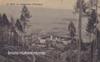 St. Paul im Lavanttal mit Stift - Wolfsberg - alte historische Fotos Ansichten Bilder Aufnahmen Ansichtskarten 