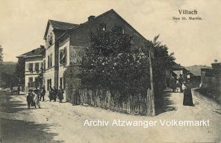 Villach Neu St. Martin, Gasthaus   - Villach-Völkendorf - alte historische Fotos Ansichten Bilder Aufnahmen Ansichtskarten 