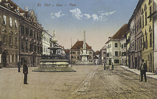 St. Veit - Hauptplatz - Sankt Veit an der Glan - alte historische Fotos Ansichten Bilder Aufnahmen Ansichtskarten 