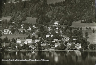 Bodensdorf vom See - Feldkirchen - alte historische Fotos Ansichten Bilder Aufnahmen Ansichtskarten 