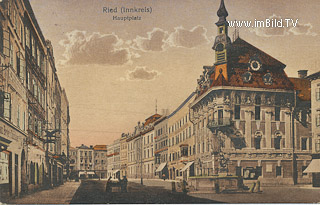 Ried - Hauptplatz - Ried im Innkreis - alte historische Fotos Ansichten Bilder Aufnahmen Ansichtskarten 