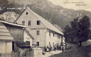 Unterloibl Gasthaus Valentin Maurer - Ferlach - alte historische Fotos Ansichten Bilder Aufnahmen Ansichtskarten 