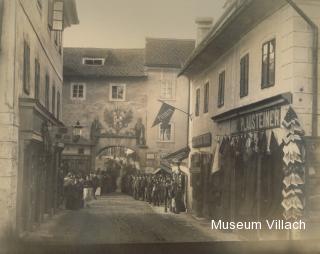 Das Stadttor - Villach - alte historische Fotos Ansichten Bilder Aufnahmen Ansichtskarten 