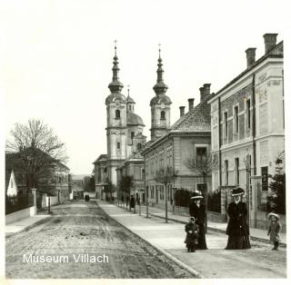 Peraustraße, um 1900 - Villach - alte historische Fotos Ansichten Bilder Aufnahmen Ansichtskarten 