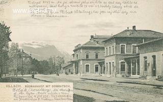 Südbahnhof (Hauptbahnhof) - Kärnten - alte historische Fotos Ansichten Bilder Aufnahmen Ansichtskarten 