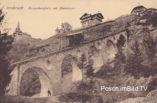 Innsbruck,Hungerburgbahn mit Mariabrunn - Tirol - alte historische Fotos Ansichten Bilder Aufnahmen Ansichtskarten 